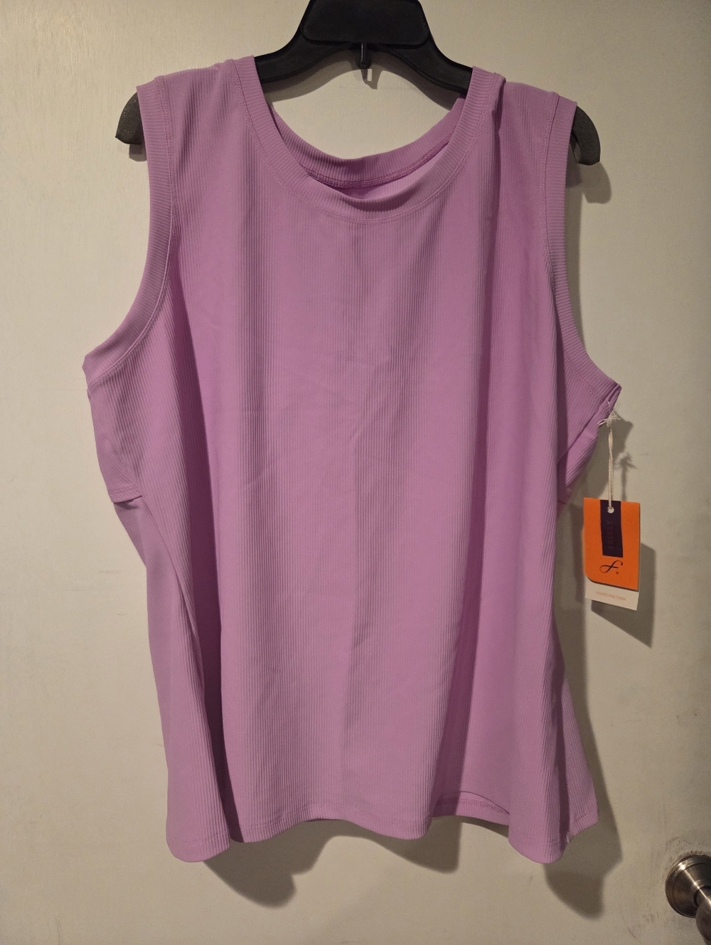 Freely Sleeveless Lilac Ribbed Tank Top Size 2x NWT